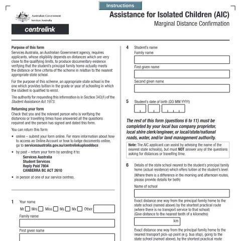Document preview: Navigating the AIC Marginal Distance Confirmation Form — Benefits & social aid (CERFA n°SY069)