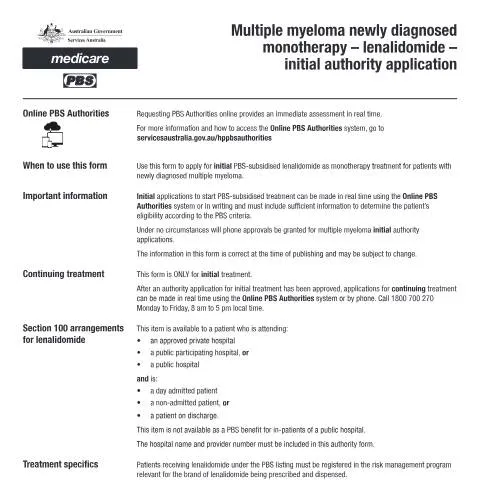 Document preview: Navigating the PB291 Form for Lenalidomide Treatment — Health (CERFA n°PB291)