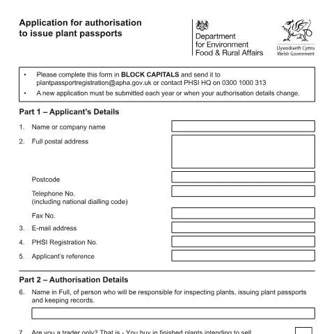 Document preview: How to Get Authorized for Issuing Plant Passports in Britain — Government & admin