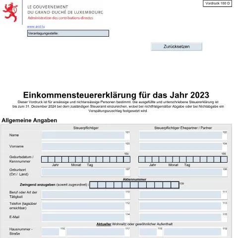 Aperçu du document Comprendre le Formulaire 100 D pour votre déclaration d'impôt — Impôts & fiscalité (CERFA n°100 D)