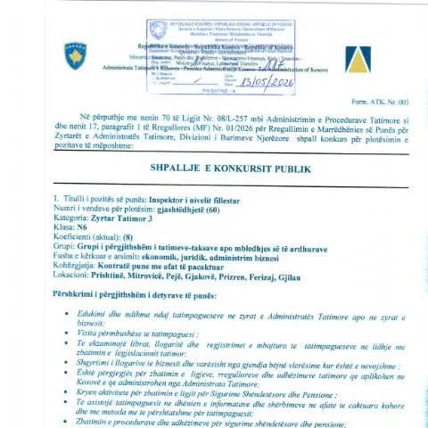 Document preview: Rëndësia e Njoftimit për Rekrutimin në Kosovë — Punë & punësim