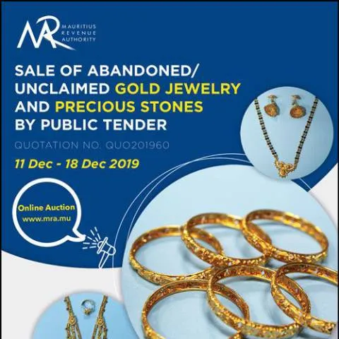 Document preview: Participate in the Sale of Abandoned Jewelry in Mauritius — Government & admin (eAuctionAdvert)