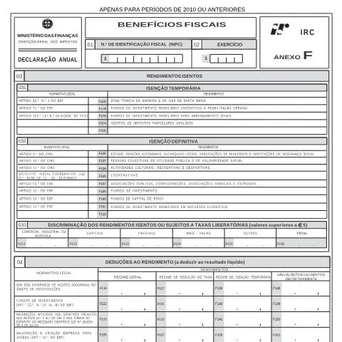 Pré-visualização do documento Entenda a Declaração Anual DANUAL_F para 2010 e Anteriores — Impostos
