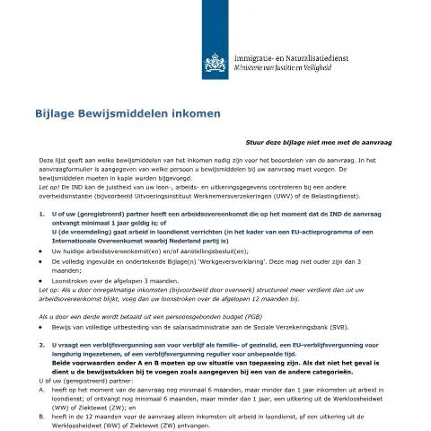 Documentvoorvertoning: Essentiële Informatie over Bijlage Bewijsmiddelen Inkomen (7111) — Immigratie & visa (CERFA n°7111)