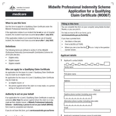 Document preview: Understanding the MO067 Application for Midwives — Health (CERFA n°MO067)