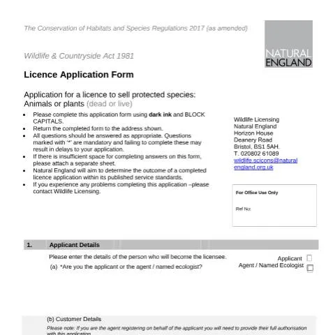 Document preview: Understanding the Application for Selling Protected Species — Government & admin