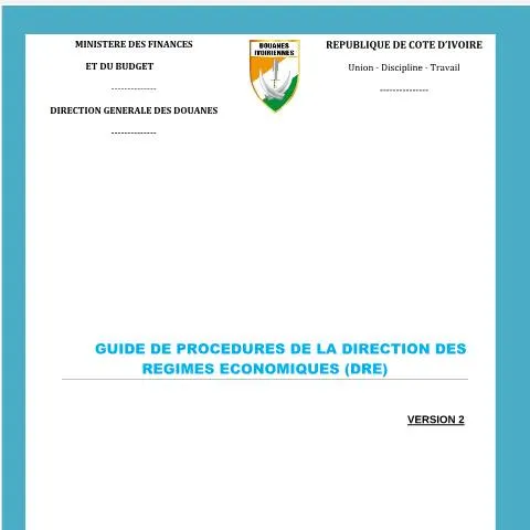 Aperçu du document Comprendre les Procédures DRE pour le Commerce International — Démarches administratives