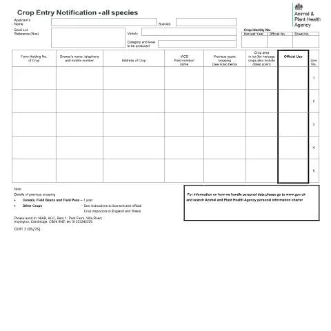 Document preview: Essential Guide to Seed Crop Entry for UK Growers — Government & admin