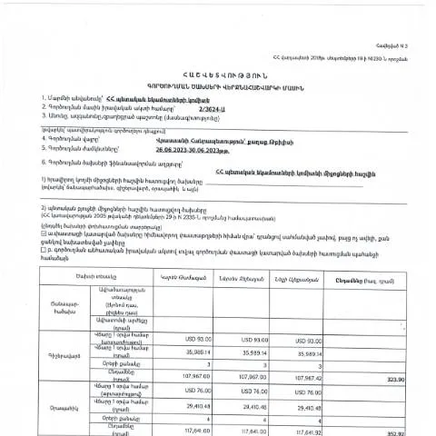 Document preview: Թբիլիսի գործուղման ծախսերի հաշվետվություն 2023 — Ադմինիստրատիվ ընթացակարգեր