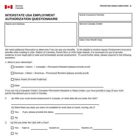 Document preview: Navigating the INS5247 Questionnaire for Employment Insurance — Work & employment (CERFA n°INS5247)