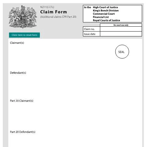 Document preview: The Importance of Form N211(CCFL) in Commercial Litigation — Legal & justice