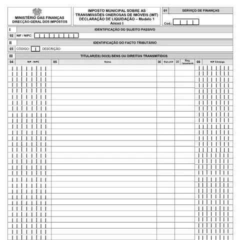 Pré-visualização do documento Entenda o Modelo I (IMT) - Anexo I para Imóveis — Impostos