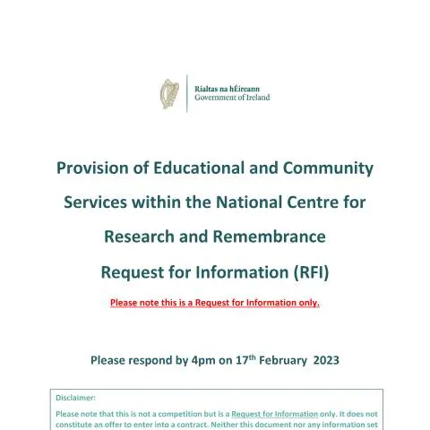 Document preview: Understanding the Educational Services RFI in Dublin — Civil status & identity