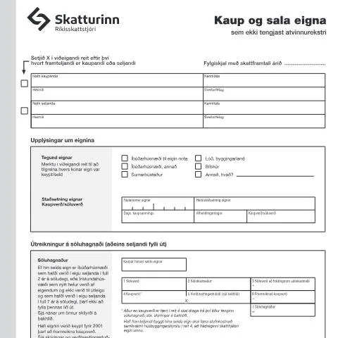 Document preview: RSK 3.02: Skattaskylda við kaup og sölu eigna — Stjórnsýsla (CERFA n°RSK 3.02)