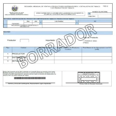 Vista previa del documento Importancia del Formulario F-956-V2 en el Sector Tabacalero — Impuestos (CERFA n°F-956-V2)