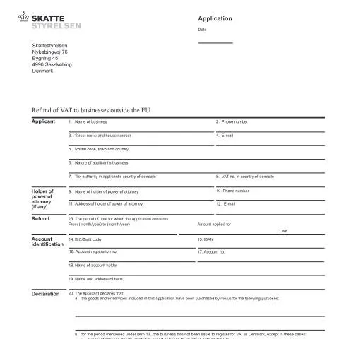 Document preview: Guide til momsrefusion for udenlandske virksomheder - 31.004 — Skatter & skat (CERFA n°31.004)