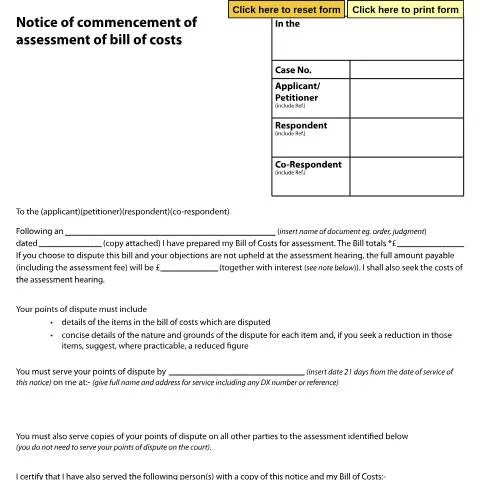 Document preview: Understanding Form D252: A Key to Cost Assessments — Government & admin
