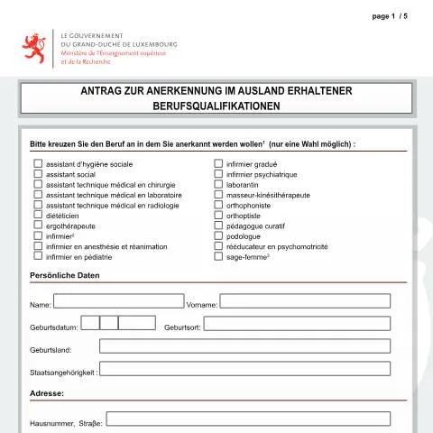 Aperçu du document Processus de reconnaissance des qualifications en santé au Luxembourg — Santé (CERFA n°demande-reconnaissance)