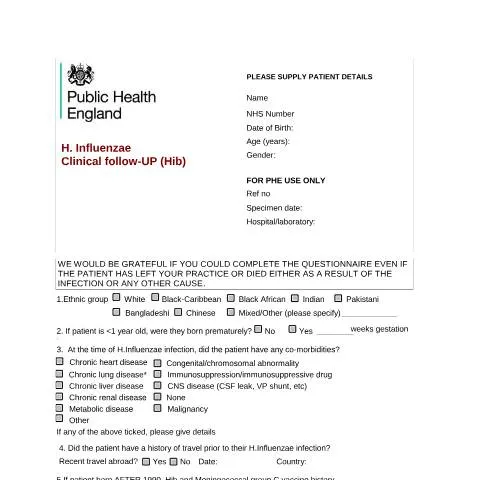 Document preview: Understanding Enhanced Surveillance for Haemophilus influenzae — Health
