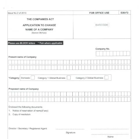 Document preview: Understanding the F2 Document for Business Name Updates — Government & admin (F2-1)