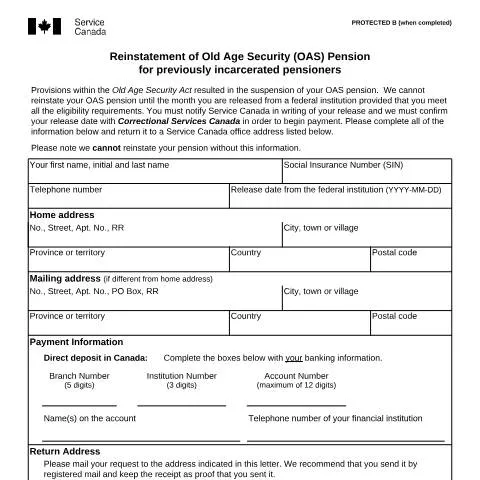Document preview: Navigating the ISP3128 for OAS Pension Reinstatement — Health (CERFA n°ISP3128)