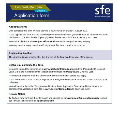 Document preview: Essential Guide to 2023-2024 Student Finance Applications — Education & training