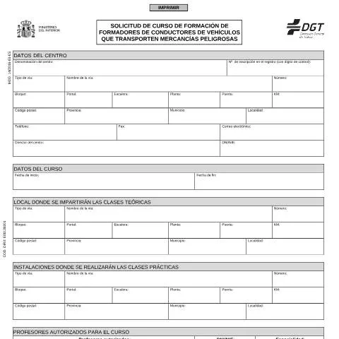 Vista previa del documento Todo sobre el Modelo 14 para Formadores de Conductores — Trámites administrativos (CERFA n°14)