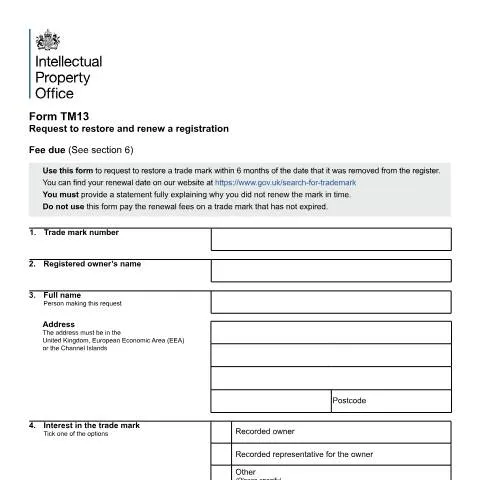 Document preview: How to Restore Your Lapsed UK Trade Mark Registration Within 6 Months — Legal & justice