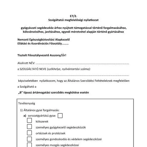 Document preview: Gyógyászati segédeszköz támogatási nyilatkozat kitöltése — Egészség (CERFA n°ATG.179.K)