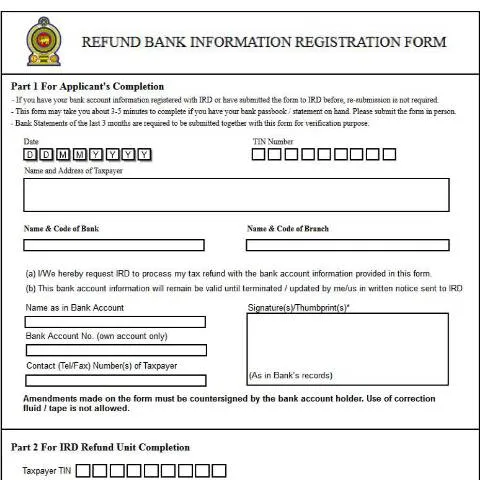 Document preview: Essential Guide to Bank Information Registration for Refunds — Taxes (CERFA n°RFN_Bank_Infor_Reg_01)