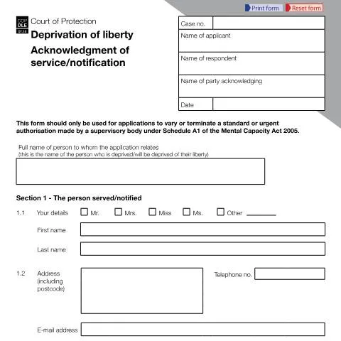 Document preview: Understanding Form COP DLE: Court Acknowledgment Procedures — Legal & justice