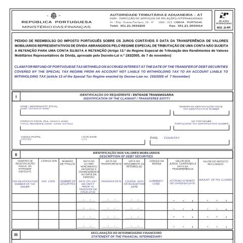 Pré-visualização do documento Entenda o Modelo 26-RFI para Reembolso de Imposto — Impostos (CERFA n°Modelo 26-RFI)