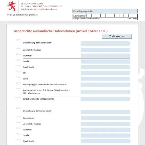 Aperçu du document Formulaire des Sociétés étrangères contrôlées : Guide essentiel — Démarches administratives (CERFA n°sec-d)