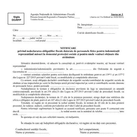 Document preview: Impactul notificării OPANAF 3779/2024 asupra contribuabililor — Impozite & fiscalitate (CERFA n°A1_OPANAF_3779_2024)