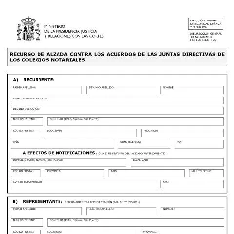 Vista previa del documento Modelo de Solicitud de Recurso de Alzada — Trámites administrativos