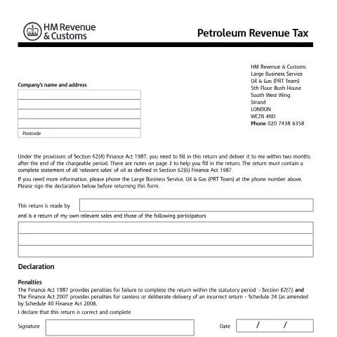 Document preview: Understanding Your Additional Petroleum Revenue Tax Return Obligations — Taxes