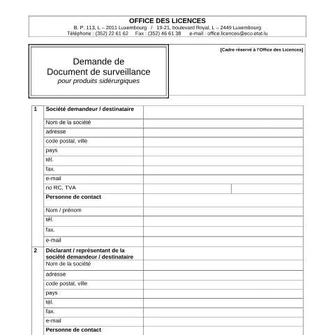 Aperçu du document Comprendre la Demande de Document de Surveillance pour l'Importation — Démarches administratives (CERFA n°doc-surveillance-prod-siderurgiques)