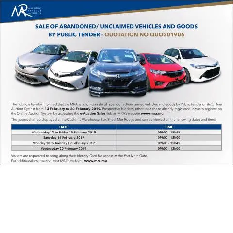Document preview: Step-by-Step Guide to Bidding on Unclaimed Vehicles — Vehicle & driving (CERFA n°PressAdvert130219)