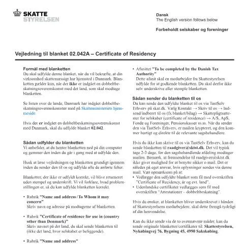 Document preview: Comprendre le Certificat de Résidence 02.042A — Skatter & skat (CERFA n°02.042A)