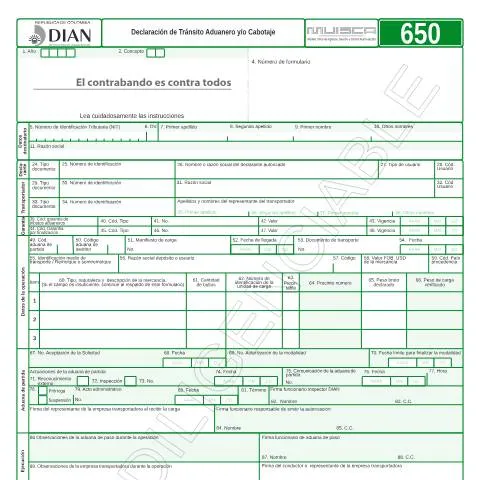 Vista previa del documento Importancia de la Declaración de Tránsito Aduanero y Cabotaje en — Trámites administrativos (CERFA n°F650-2011)