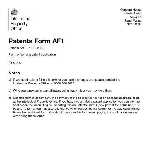 Document preview: How to Pay Patent Application Fees in the UK: Essential Guide — Government & admin