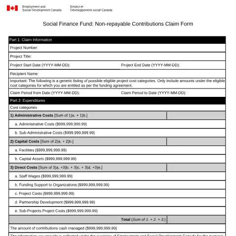 Document preview: Navigating the Non-repayable Contributions Claim Form EMP5736 — Work & employment (CERFA n°EMP5736)