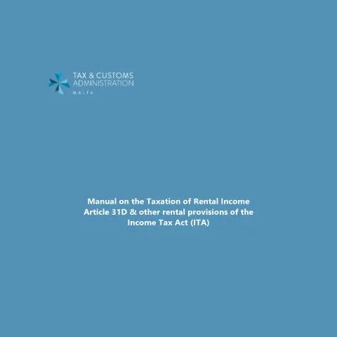 Document preview: Understanding Rental Income Taxation in Malta — Taxes (CERFA n°manual-on-taxation-of-rental-income)