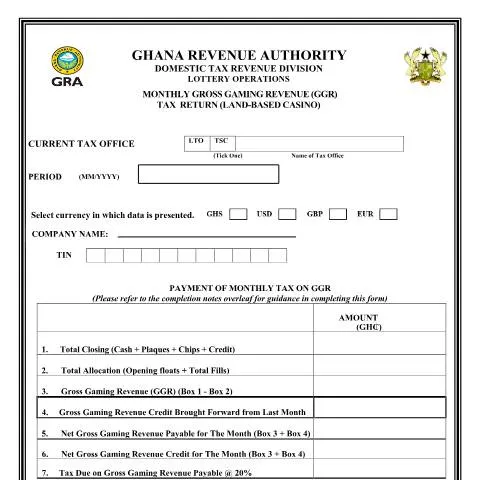 Document preview: Understanding the GGR Tax Return Process for Casinos in Ghana — Taxes