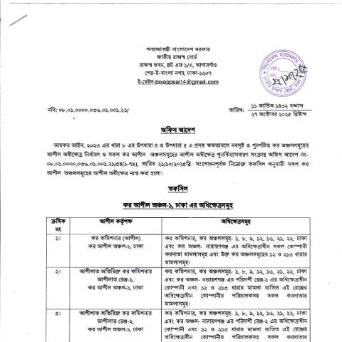 Document preview: আয়কর নিবন্ধন প্রক্রিয়া: NBR 20251027 0002 ফর্মের গুরুত্ব — কর ও করনীতি (CERFA n°NBR_20251027_0002)