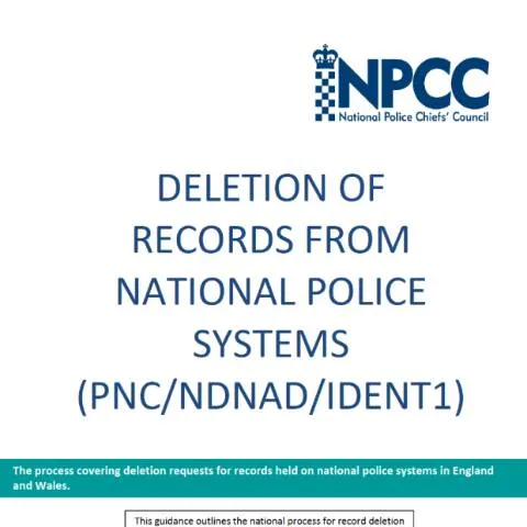 Document preview: Requesting Deletion of Records from National Police Systems — Digital & personal data