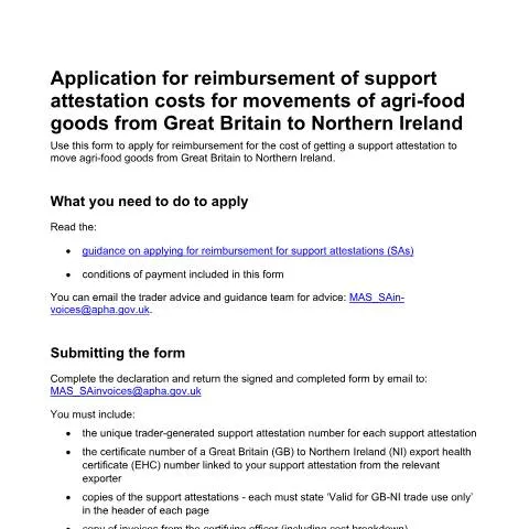 Document preview: Understanding the Support Attestation Costs Reimbursement Process — Government & admin