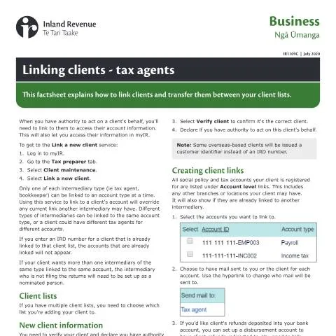 Document preview: Understanding the IR1109C Form for Tax Agents — Government & admin (CERFA n°IR1109C)