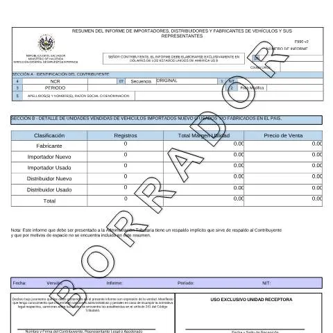 Vista previa del documento Todo sobre el Formulario F-990 v2 para el sector automotriz — Impuestos (CERFA n°F-990-V2)