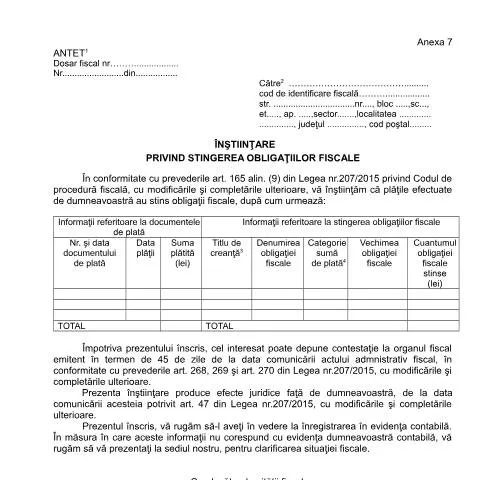 Document preview: Rolul crucial al OPANAF 63/2017 în gestionarea obligațiilor fiscale — Impozite & fiscalitate (CERFA n°A7_OPANAF_63_2017)